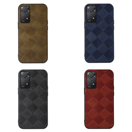 Weave Plaid PU Phone Case, For Xiaomi Redmi Note 11 Pro Global, For Samsung Galaxy A23 4G, For Samsung Galaxy A33 5G, For Samsung Galaxy A53 5G, For Samsung Galaxy A73 5G