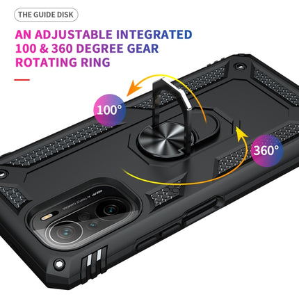 Shockproof TPU + PC Phone Case with 360 Degree Rotating Holder, For Xiaomi Poco F3, For Xiaomi Redmi 10C, For Xiaomi Redmi Note 11 Pro