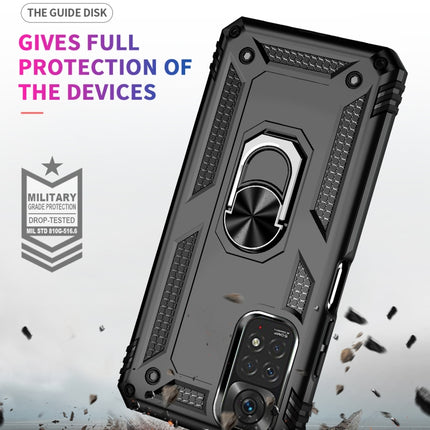 Shockproof TPU + PC Phone Case with 360 Degree Rotating Holder, For Xiaomi Redmi Note 11S