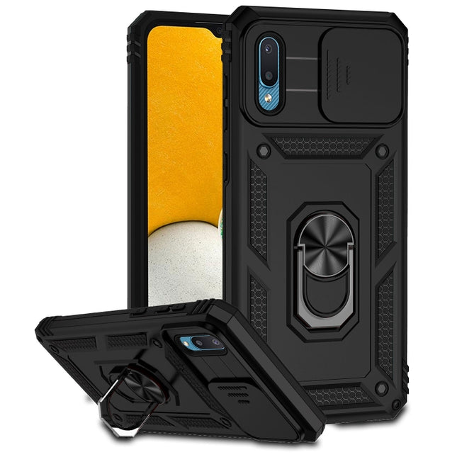 Sliding Camshield Holder Phone Case, For Samsung Galaxy A02, For Samsung Galaxy A02s / A03s 166mm, For Samsung Galaxy A12, For Samsung Galaxy A13 5G