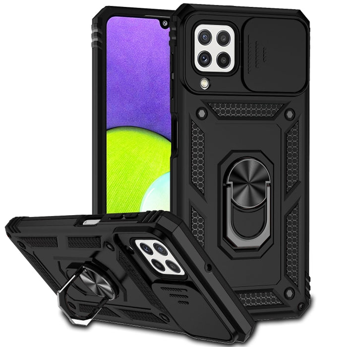Sliding Camshield Holder Phone Case, For Samsung Galaxy A22 4G, For Samsung Galaxy A22 5G, For Samsung Galaxy A23