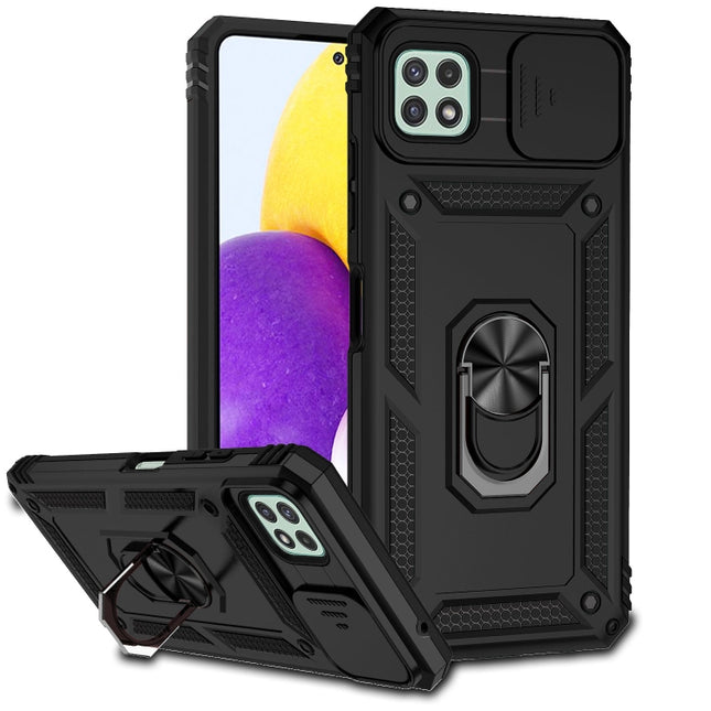 Sliding Camshield Holder Phone Case, For Samsung Galaxy A22 4G, For Samsung Galaxy A22 5G, For Samsung Galaxy A23