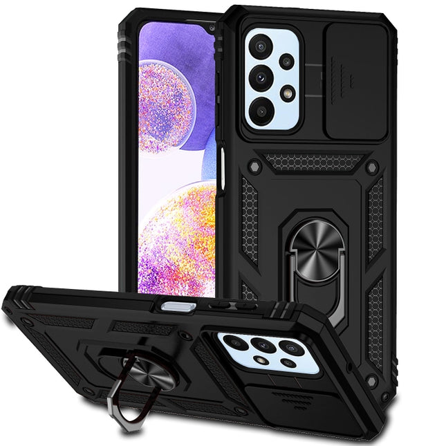 Sliding Camshield Holder Phone Case, For Samsung Galaxy A22 4G, For Samsung Galaxy A22 5G, For Samsung Galaxy A23