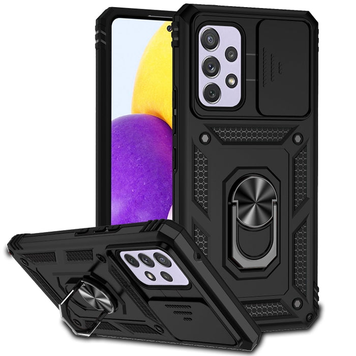 Sliding Camshield Holder Phone Case, For Samsung Galaxy A53 5G, For Samsung Galaxy A72 5G / 4G, For Samsung Galaxy A73 5G