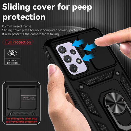 Sliding Camshield Holder Phone Case, For Samsung Galaxy A53 5G, For Samsung Galaxy A72 5G / 4G, For Samsung Galaxy A73 5G
