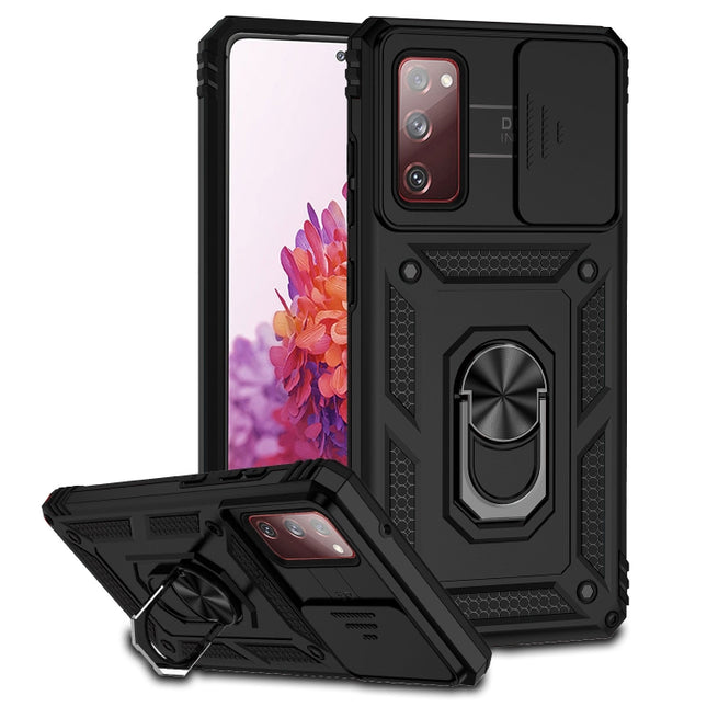 Sliding Camshield Holder Phone Case, For Samsung Galaxy S20 FE, For Samsung Galaxy S21 5G, For Samsung Galaxy S21 FE 5G
