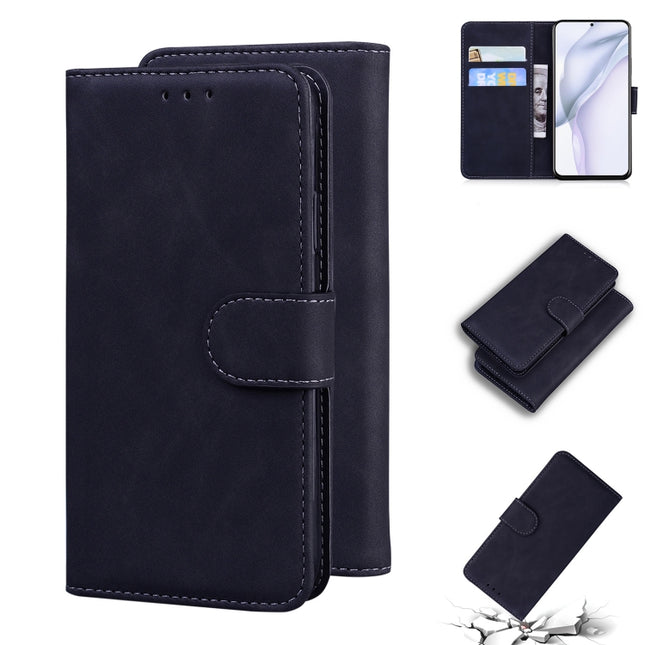 Skin Feel Pure Color Flip Leather Phone Case, For Huawei P50 Pro, For Huawei nova 5T / Honor 20