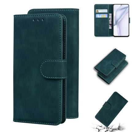 Skin Feel Pure Color Flip Leather Phone Case, For Huawei P50 Pro, For Huawei nova 5T / Honor 20