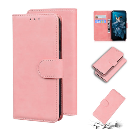 Skin Feel Pure Color Flip Leather Phone Case, For Huawei P50 Pro, For Huawei nova 5T / Honor 20