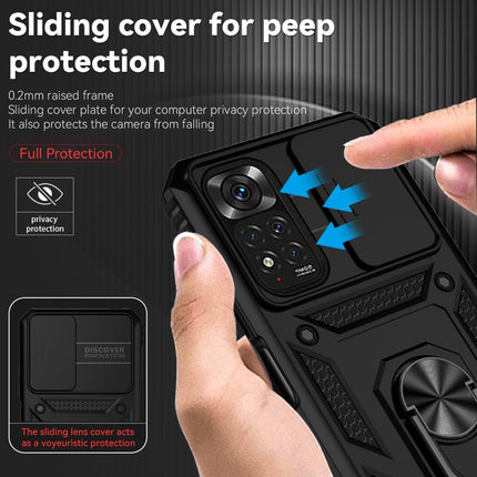 Sliding Camshield Holder Phone Case, For Xiaomi Redmi Note 11 Global, For Xiaomi Redmi Note 11 Pro Global