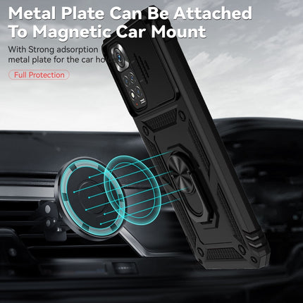 Sliding Camshield Holder Phone Case, For Xiaomi Redmi Note 11 Global, For Xiaomi Redmi Note 11 Pro Global