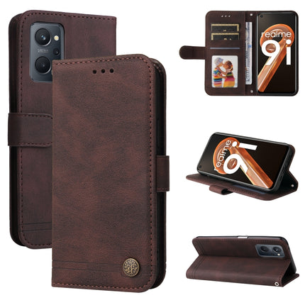 Skin Feel Life Tree Metal Button Horizontal Flip Leather Case, For Xiaomi Redmi Note 11 4G(Global), For Xiaomi Redmi Note 11 Pro 4G, For OPPO Realme 9i / A36 4G / A76 4G(Global), For OPPO Realme GT2 Pro