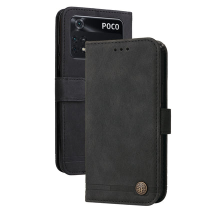 Skin Feel Life Tree Metal Button Horizontal Flip Leather Case, For OPPO Realme 9 Pro+, For OPPO Realme 9 Pro/Realme V25, For Samsung Galaxy A23 /Galaxy M23/Galaxy F23, For Xiaomi Poco M4 Pro 4G