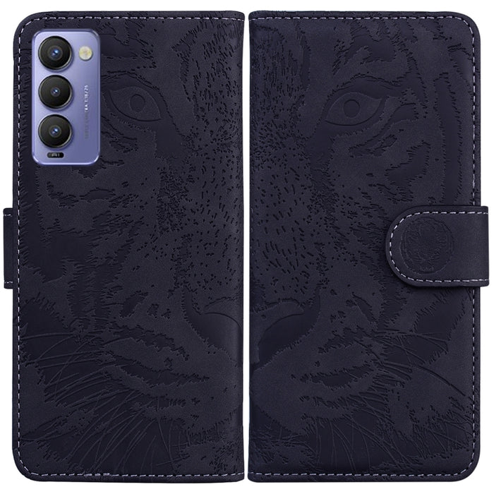 Tiger Embossing Pattern Horizontal Flip Leather Phone Case, For Tecno Camon 18 / 18P, For Tecno Camon 18 Premier, For Tecno Camon 18i, For Tecno Phantom X