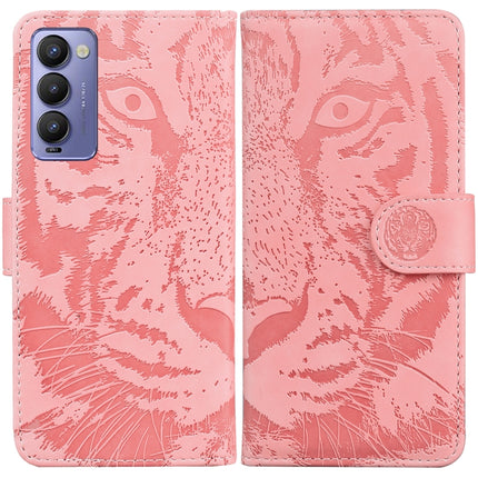 Tiger Embossing Pattern Horizontal Flip Leather Phone Case, For Tecno Camon 18 / 18P, For Tecno Camon 18 Premier, For Tecno Camon 18i, For Tecno Phantom X