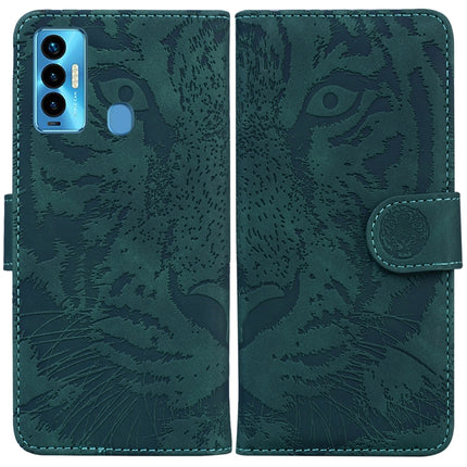 Tiger Embossing Pattern Horizontal Flip Leather Phone Case, For Tecno Camon 18 / 18P, For Tecno Camon 18 Premier, For Tecno Camon 18i, For Tecno Phantom X