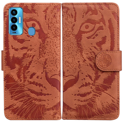 Tiger Embossing Pattern Horizontal Flip Leather Phone Case, For Tecno Camon 18 / 18P, For Tecno Camon 18 Premier, For Tecno Camon 18i, For Tecno Phantom X