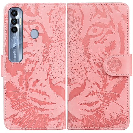 Tiger Embossing Pattern Horizontal Flip Leather Phone Case, For Tecno Pova Neo LE6, For Tecno Spark 7 Pro, For Tecno Spark 8 / 8T, For Tecno Spark 8P