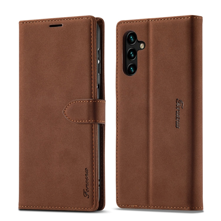 Forwenw F1 Series Matte Strong Magnetism Leather Phone Case, For Samsung Galaxy A13 5G, For Samsung Galaxy A52, For Samsung Galaxy A53 5G, For Samsung Galaxy S22 Ultra 5G, For Samsung Galaxy S22 5G, For Samsung Galaxy S21 FE 5G