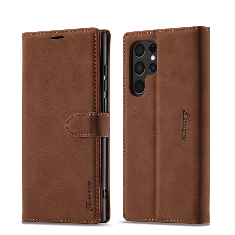 Forwenw F1 Series Matte Strong Magnetism Leather Phone Case, For Samsung Galaxy A13 5G, For Samsung Galaxy A52, For Samsung Galaxy A53 5G, For Samsung Galaxy S22 Ultra 5G, For Samsung Galaxy S22 5G, For Samsung Galaxy S21 FE 5G