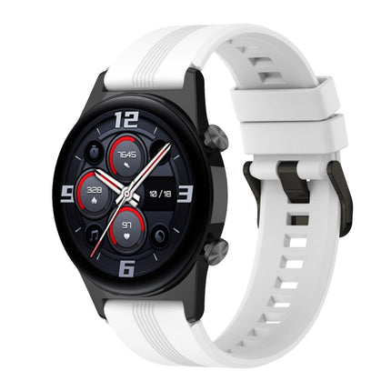 22mm Protruding Head Striped Silicone Watchband, For Honor Watch GS 3