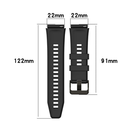 22mm Protruding Head Striped Silicone Watchband, For Honor Watch GS 3