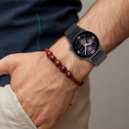 22mm Protruding Head Striped Silicone Watchband, For Honor Watch GS 3
