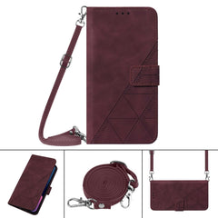 Crossbody 3D Embossed Flip Leather Phone Case, For iPhone 13 mini, For iPhone 13, For iPhone 13 Pro, For iPhone 13 Pro Max, For iPhone 12 mini