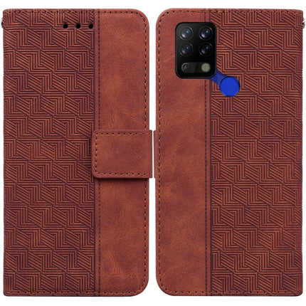 Geometric Embossed Leather Phone Case, For Tecno Pop 5 LTE BD4, For Tecno Pop 5P, For Tecno Pova 2, For Tecno Pova LD7