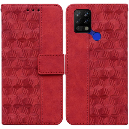 Geometric Embossed Leather Phone Case, For Tecno Pop 5 LTE BD4, For Tecno Pop 5P, For Tecno Pova 2, For Tecno Pova LD7