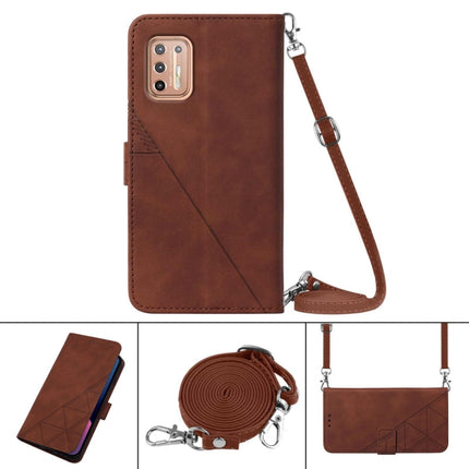 Crossbody 3D Embossed Flip Leather Phone Case, For Motorola Moto G9 Plus, For Motorola Moto G9 Power, For Motorola Moto G30/G20/G10/G10 Power, For Motorola Moto G31 / G41