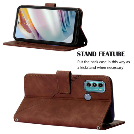 Crossbody 3D Embossed Flip Leather Phone Case, For Motorola Moto G40 / G60, For Motorola Moto G50, For Motorola Moto G50 5G, For Motorola Moto G51 5G