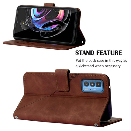 Crossbody 3D Embossed Flip Leather Phone Case, For Motorola Edge 20 Pro, For Motorola Edge S / G100, For Motorola Moto E7, For Motorola Moto E7 Power