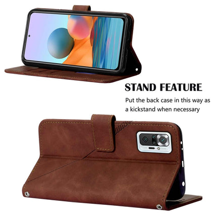 Crossbody 3D Embossed Flip Leather Phone Case, For Xiaomi Redmi Note 10 Pro/10 Pro Max, For Xiaomi Redmi Note 11 5G/Poco M4 Pro 5G, For Xiaomi Redmi Note 11 Pro+, For Xiaomi Redmi 9 / 9 Power / Poco M2