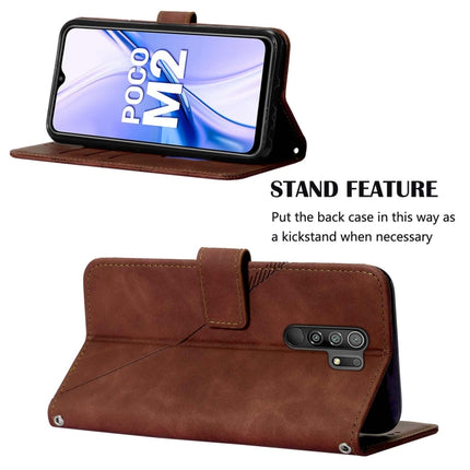Crossbody 3D Embossed Flip Leather Phone Case, For Xiaomi Redmi 9 / 9 Power / Poco M2, For Xiaomi Redmi 9A / 9i / 9AT, For Xiaomi Redmi 9C / 9C NFC / Poco C3, For Xiaomi Redmi K40/K40 Pro/Poco F3/Mi 11i