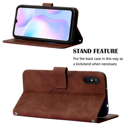 Crossbody 3D Embossed Flip Leather Phone Case, For Xiaomi Redmi 9A / 9i / 9AT, For Xiaomi Redmi 9C / 9C NFC / Poco C3, For Xiaomi Redmi Note 9 Pro/9 Pro Max/9S, For Xiaomi Redmi Note 9T
