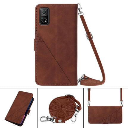 Crossbody 3D Embossed Flip Leather Phone Case, For Xiaomi Redmi Note 10 5G/10T 5G, For Xiaomi Redmi Note 10S / 10 4G, For Xiaomi Redmi Note 11 4G/Redmi 10/10 Prime, For Xiaomi Poco M3/Redmi 9T/Redmi 9 Power