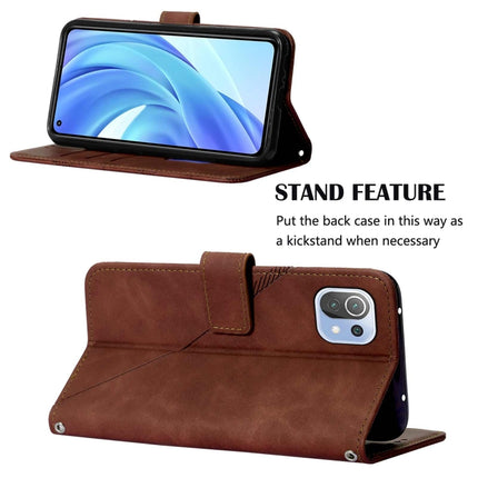 Crossbody 3D Embossed Flip Leather Phone Case, For Xiaomi Mi 11 Lite, For Xiaomi Mi 11 Pro, For Xiaomi Poco M3/Redmi 9T/Redmi 9 Power, For Xiaomi Poco X3 / X3 Pro / X3 NFC