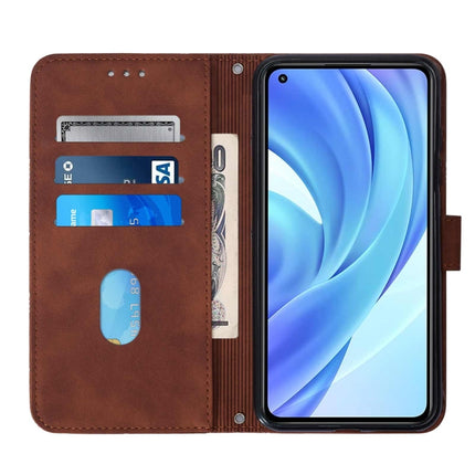 Crossbody 3D Embossed Flip Leather Phone Case, For Xiaomi Mi 11 Lite, For Xiaomi Mi 11 Pro, For Xiaomi Poco M3/Redmi 9T/Redmi 9 Power, For Xiaomi Poco X3 / X3 Pro / X3 NFC