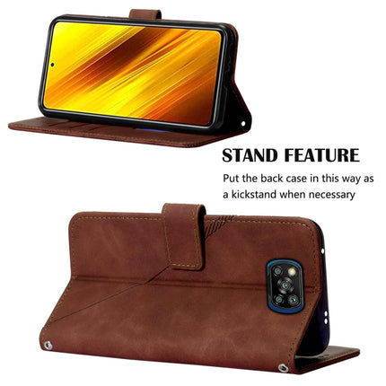 Crossbody 3D Embossed Flip Leather Phone Case, For Xiaomi Poco X3 / X3 Pro / X3 NFC