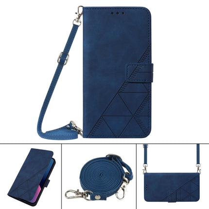 Crossbody 3D Embossed Flip Leather Phone Case, For vivo V20 SE, For vivo V20 / V21e 4G, For vivo V21e 5G, For vivo Y31s 5G India Version