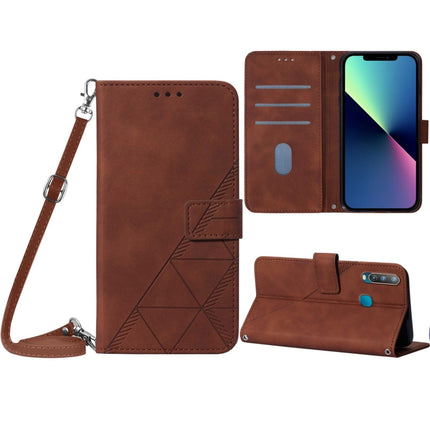 Crossbody 3D Embossed Flip Leather Phone Case, For vivo Y17 / Y15 / Y12 / U10 / Y3, For vivo Y21 2021 / Y33s / Y21s, For ZTE Blade A31, For ZTE Blade A71