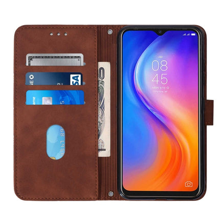 Crossbody 3D Embossed Flip Leather Phone Case, For Tecno Spark 5 Air / Spark 6 Air, For Tecno Spark 6, For Tecno Spark 6 Go, For Tecno Spark 7