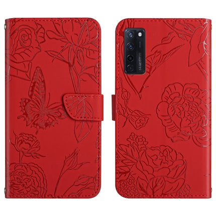Skin Feel Butterfly Peony Embossed Leather Phone Case, For ZTE Axon 20 4G / 5G, For ZTE Axon 30 5G, For ZTE Blade A31, For ZTE Blade A51