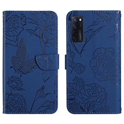 Skin Feel Butterfly Peony Embossed Leather Phone Case, For ZTE Axon 20 4G / 5G, For ZTE Axon 30 5G, For ZTE Blade A31, For ZTE Blade A51