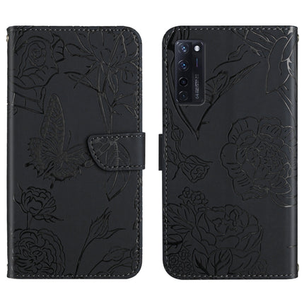 Skin Feel Butterfly Peony Embossed Leather Phone Case, For ZTE Axon 20 4G / 5G, For ZTE Axon 30 5G, For ZTE Blade A31, For ZTE Blade A51