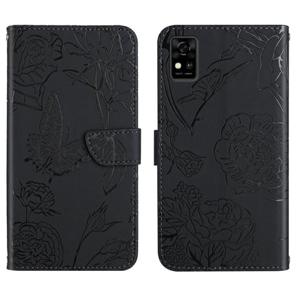 Skin Feel Butterfly Peony Embossed Leather Phone Case, For ZTE Axon 20 4G / 5G, For ZTE Axon 30 5G, For ZTE Blade A31, For ZTE Blade A51