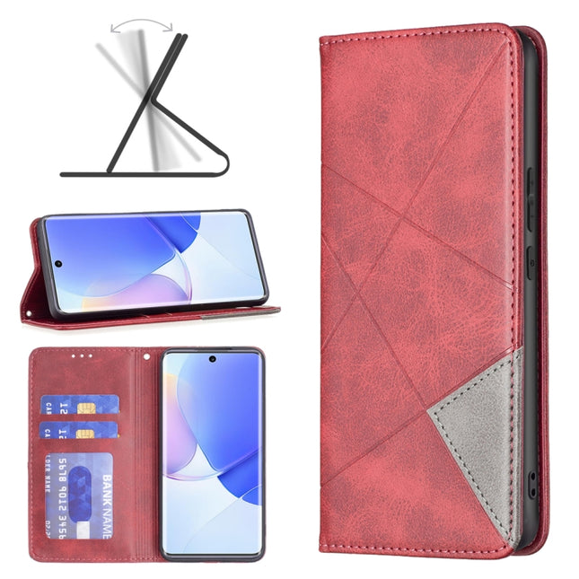 Prismatic Invisible Magnetic Leather Phone Case, For Honor 50 / Huawei nova 9, For Honor 50 Lite / Huawei nova 8i, For Motorola Moto E40 / E30, For Motorola Moto G22