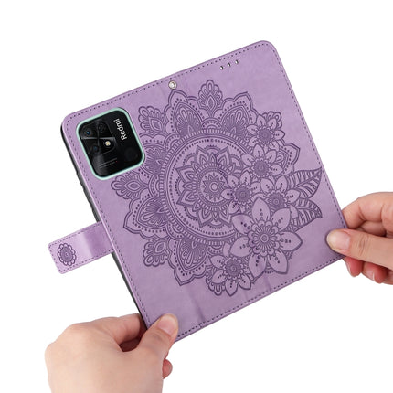 7-petal Flowers Embossed Flip Leather Phone Case, For Xiaomi Redmi 10C 4G / Redmi 10 (India), For Xiaomi Poco X4 Pro 5G, For Honor 50 SE / Huawei nova 9 SE, For OPPO Find X5 Lite / Reno7 5G