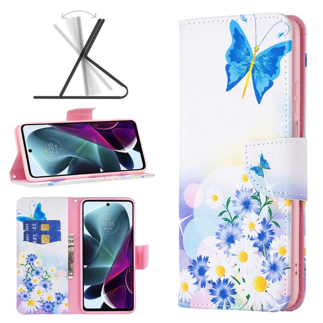 Colored Drawing Pattern Leather Phone Case, For Motorola Moto G200 5G / Edge S30 5G, For OPPO A96 5G, For OPPO Find X5